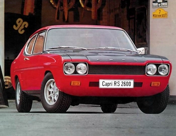 Ford Capri I RS2600 von 1970 ohne Stossstangen
