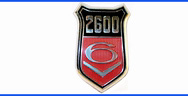 2600GT V6 Emblem - wing shield