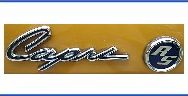 Capri Schriftzug und rundes RS Emblem