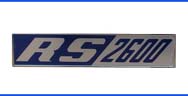 RS2600 Emblem seitlich an vorderen Kotflügeln