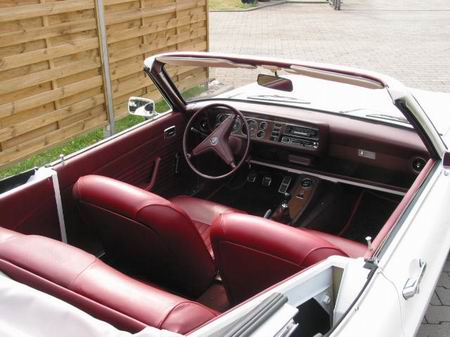 Interrieur vom Deutsch Cabrio 1972