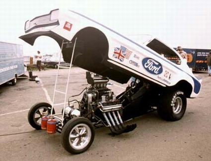 Sneaky Gloworm Funny Car