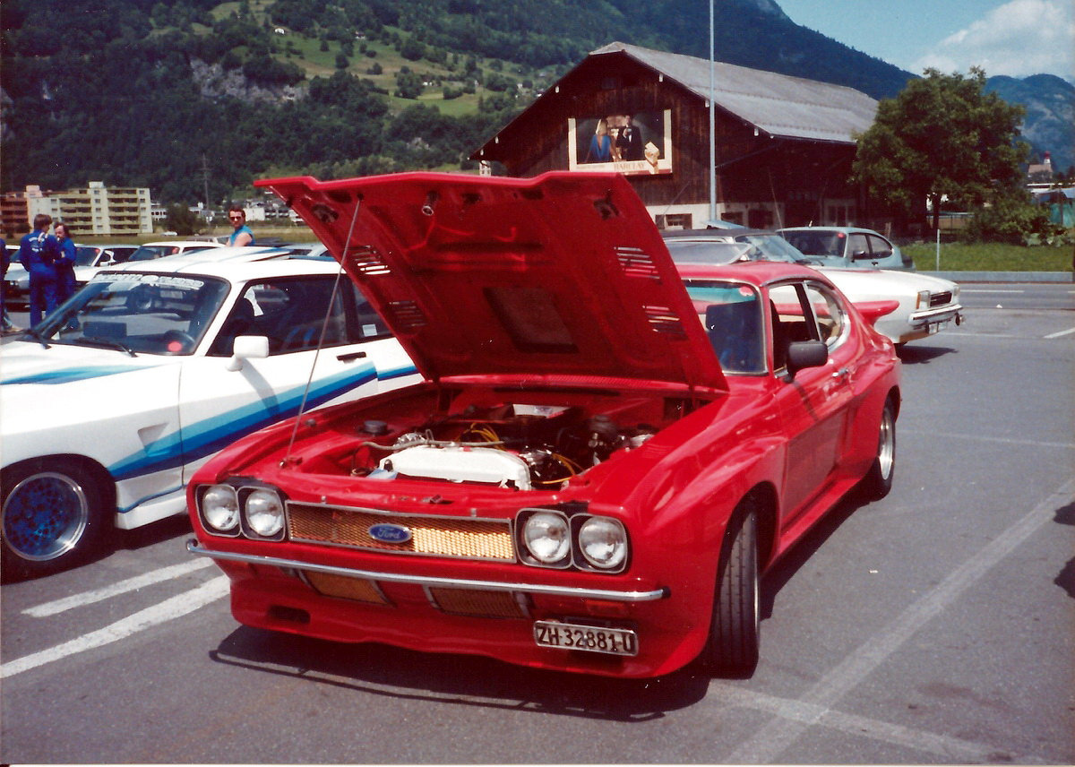 Ford Capri I 3000E von 1970 getunt auf 3.2 Ltr.
Ford Capri I 3000E from 1970 tuned to 3.2 litre
Ford Capri I 3000E de 1970 tune  3.2 Ltr.