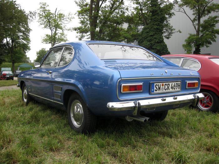 Heckansicht des originalen Ford Capri I 2300GT