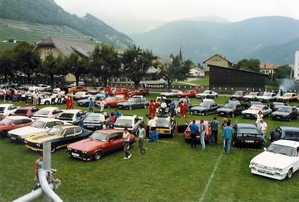 Int. Ford Capri Treffen in Aigle (CH) 1987