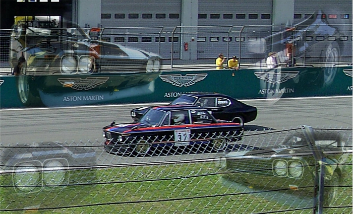 Ford Capri überholt BMW
Ford Capri overtakes BMW
La Ford Capri dpasse la BMW
