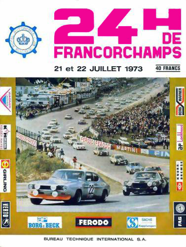 Plakat von Spa-Francorchamps 1973