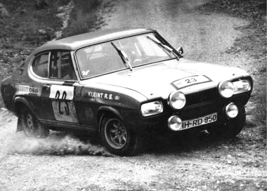 Walter Röhrl 1971 im Ford Capri I