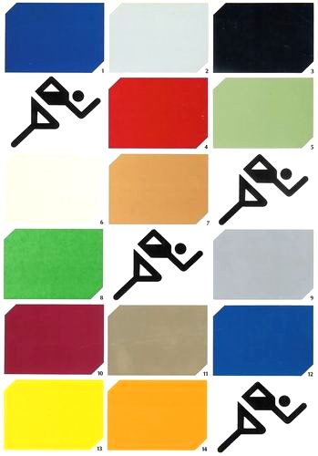 Farbkarte ab 17. Januar 1977
Colour chart from 17 January 1977