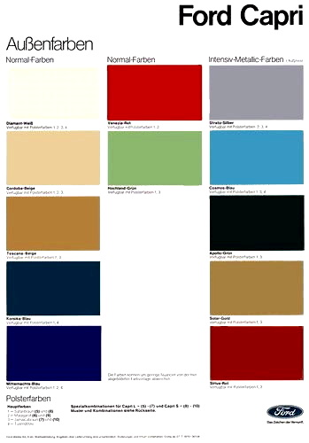 Farbkarte ab 27. Juli 1979
Colour chart from 27 July 1979