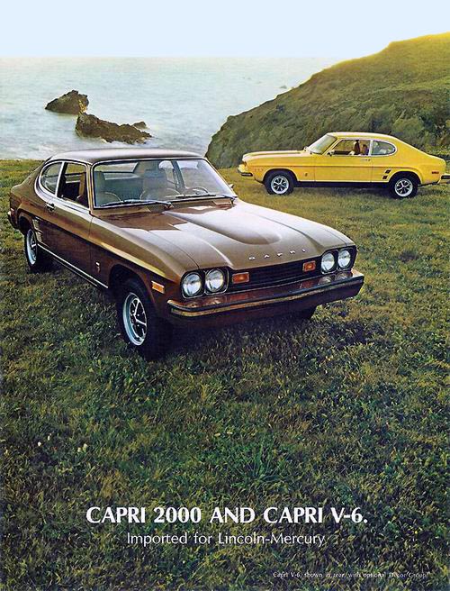 Werbeprospekt Lincoln Mercury Ford Capri