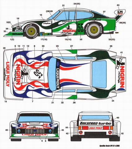 Decor Zakspeed Capri - Liqui Moly - 1981