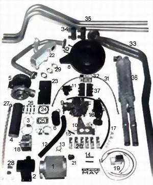 May Turbolader Bausatz / Assembly kit