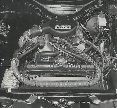 V6 Motor mit May Turbolader - V6 engine with May turbocharger