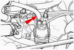 Unterdruckleitung Warmlaufregler * vacuum hose warm-up regulator