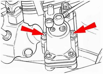 Befestigungsschrauben Warmlaufregler * fastening screw warm-up regulator