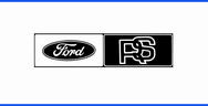 Ford RS Motorsport Logo mit Ford Pflaume und RS Signet